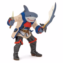 Papo Pirate mutant requin, 0,8 an(s), Pirates and Corsairs, Multicolore, PVC