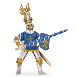 Papo Chevalier bleu fleur de lys