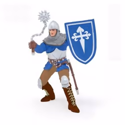 Papo 39819, Bleu, Marron, Blanc