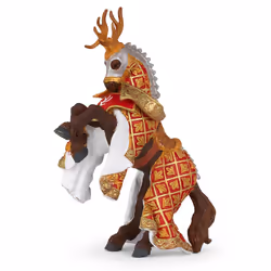Papo Cheval du Maître des armes cimier cerf, Figurine à collectionner, Film et série TV, 47 g
