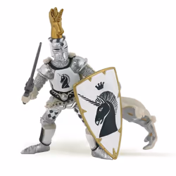 Papo Maître des armes cimier licorne, 3 an(s), The Medieval Era, Multicolore, PVC