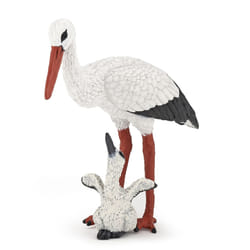 Papo Cigogne et son bébé