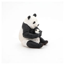 Papo Panda assis et son bébé