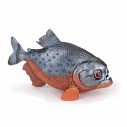 Papo Piranha, 3 an(s), Wild animal kingdom, Marron, Argent, PVC