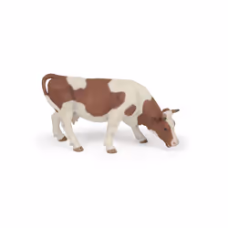 Papo Vache simmental broutant, 3 an(s), Farmyard friends, Marron, Blanc, PVC