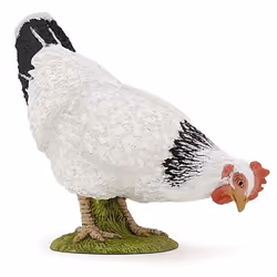 Papo Poule blanche picorant, 3 an(s), Farmyard friends, Multicolore, PVC