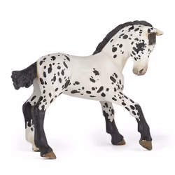 Papo Poulain appaloosa noir, 26 g