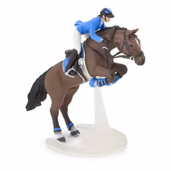 Papo Cheval de saut d'obstacle et sa cavalière, 32 g