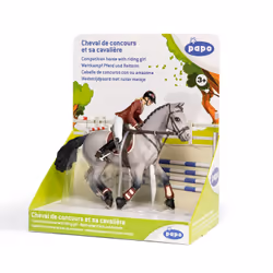 Papo Cheval De Concours Et Sa Cavalière, Figurine à collectionner, Film et série TV, 1,9 kg