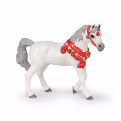 Papo 51568, Horses, foals and ponies, Gris, Rouge, Blanc
