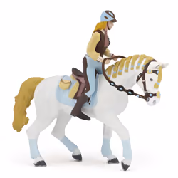 Papo Cavalière fashion bleue