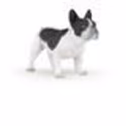 Papo Bouledogue français noir et blanc, 3 an(s), Dog and cat companions, Noir, Blanc, PVC