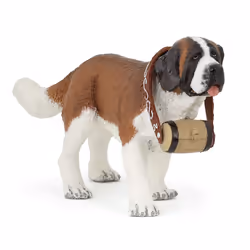 Papo Saint-Bernard, 3 an(s), Dog and cat companions, Marron, Blanc, PVC