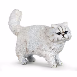 Papo Chat persan, 3 an(s), Dog and cat companions, Blanc, PVC