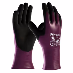 Gants de protection en milieux huileux, humides et contre les projections de produits chimiques. Ce produit est totalement ét ...