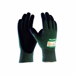 Support tricoté vanisé Nylon. Niveau 3 à la coupure. Enduction paume et doigts en micro mousse de Nitrile. Technologie Airtec ...