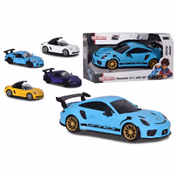 Majorette MAJO PORSCHE CARRY CASE + 4 PCS, 3 an(s), AAA, Multicolore
