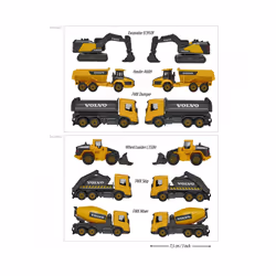 Majorette Prem Volvo Const. 3pcs Asst