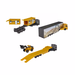 Majorette Volvo Const. Transporter Asst