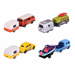 Majorette VW The Originals Trailer Asst., 4-asst