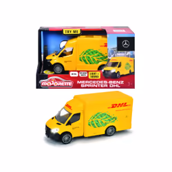 Majorette MAJO GS MERCEDES SPRINTER DHL 15CM, 3 an(s), AAA, Jaune