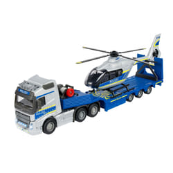 Majorette Volvo Truck + Airbus Police Helicopter