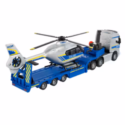 Majorette Volvo Truck + Airbus Police Helicopter