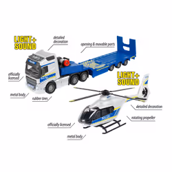 Majorette Volvo Truck + Airbus Police Helicopter - Vue supplémentaire 4