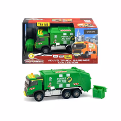 Majorette MAJO GS VOLVO CAMION POUBELLE 19CM, 3 an(s), AAA, Vert