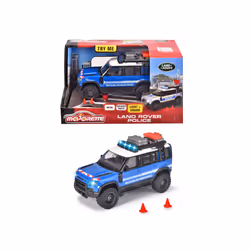 Majorette MAJO GS LAND ROVER POLICE 13CM, 3 an(s), AAA, Bleu