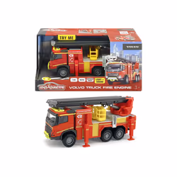 Majorette MAJO GS VOLVO CAMION POMPIERS 19CM, 3 an(s), AAA, Rouge