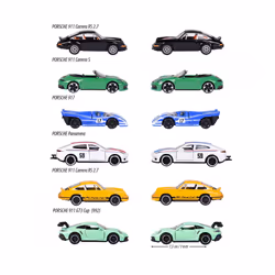 Majorette Voiture-jouet Porsche Premium, 6 branches