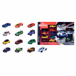 Majorette Majo Set 13 Pcs 9+4 Exclusifs, Ensemble de véhicules, 3 an(s), Métal, Plastique, Multicolore