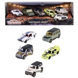 Majorette - Coffret Castheads Magazine - 5 véhicules en métal - Parties ouvrantes et phares translucidesr - Dès 3 ans
