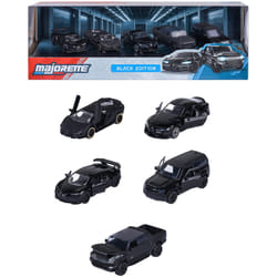 Smoby Coffret de 5 petites voitures de luxe Majorette - Black Édition