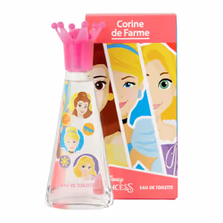Corine de Farme Eau de Toilette Princesas, Enfants, Été, 30 ml, Flacon non réutilisable, Pomme, Cerise, Fraise des bois, Pomm ...