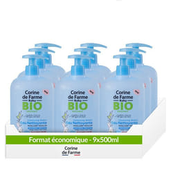Eau Nettoyante Micellaire Parfumée Bébé Certifiée Bio 500ml - Éco Pack x9