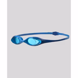 Arena Spider Junior, Unisexe, Taille unique, Bleu, Silicone, Bleu clair, Polycarbonate