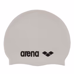 Arena Classic Silicone Cap, Noir, Argent, Casquette, Unisexe, Adulte, Natation, Silicone