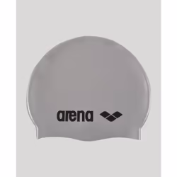 Arena Classic Silicone Cap, Noir, Argent, Casquette, Unisexe, Adulte, Natation, Silicone