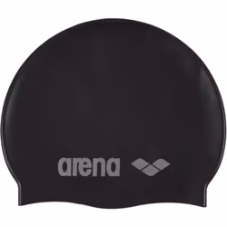 Arena Classic Silicone Junior, Noir, Argent, Casquette, Unisexe, Enfant, Natation, One Size
