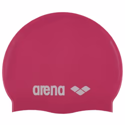 Arena Classic Silicone Junior, Rose, Blanc, Casquette, Unisexe, Enfant, Natation, One Size