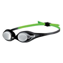 Lunettes de natation - Arena - Spider Jr - Noir - Verres miroir - Protection UV maximale