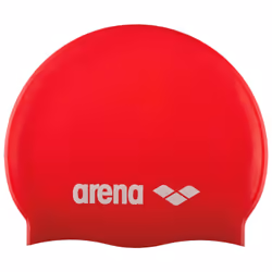 Arena Classic Silicone Junior, Rouge, Blanc, Casquette, Unisexe, Enfant, Natation, One Size