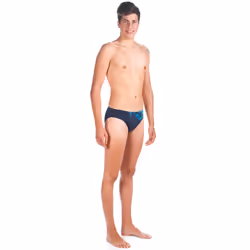 Arena Backwash Brief, Vêtement moulant, Noir, Bleu, Motif, Hand wash, Polyester 100