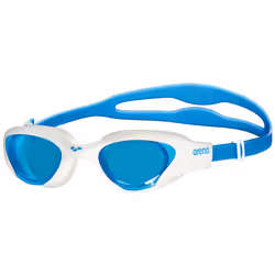 Arena The One, Unisexe, Taille unique, Blanc, Caoutchouc thermoplastique (TPR), Bleu, Polycarbonate