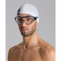 Arena The One Mask, Hommes, Taille unique, Noir, Transparent, Polycarbonate, Silicone, Transparent, Polycarbonate