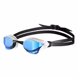 Arena Cobra Core Swipe Mirror, Hommes, Taille unique, Blanc, Caoutchouc thermoplastique (TPR), Bleu, Polycarbonate