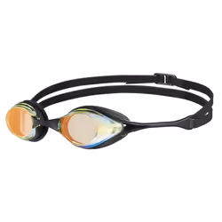 Arena Cobra Swipe Mirror, Unisexe, Taille unique, Noir, Cuivre, Jaune, Polycarbonate, Noir