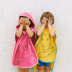 Arena Kids Friends Poncho 530 x 470 cm Coton Jaune 1 pièce(s) - Vue supplémentaire 3